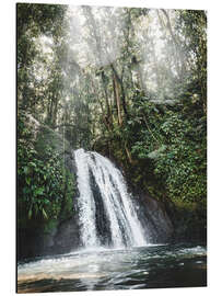 Aluminium print Caribbean Waterfall