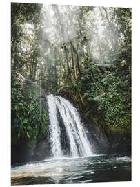 Foam board print Caribbean Waterfall