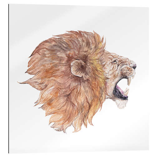 Quadro em plexi-alumínio Roaring Lion