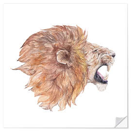 Vinilo para la pared Roaring Lion