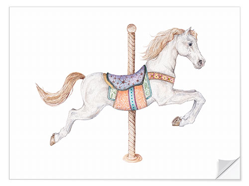 Sticker mural Carousel Horse