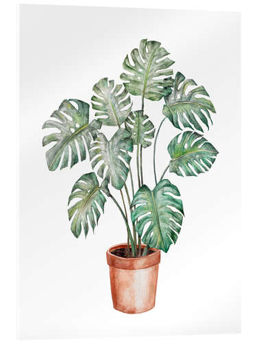 Akrylbilde Moderne monstera-plante