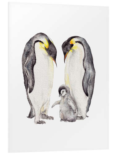 Foam board print Penguin Family