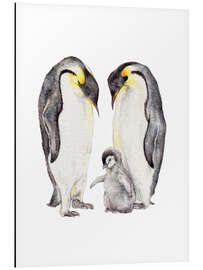 Magnettafel Pinguinfamilie