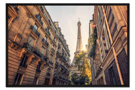 Gerahmter Kunstdruck Pariser Aussicht