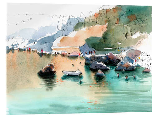 Cuadro de metacrilato Anthony Quinn Bay, Rhodes, Greece