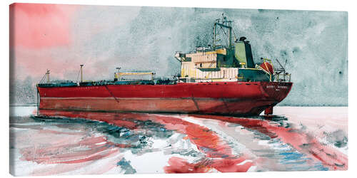 Obraz na płótnie Red tanker