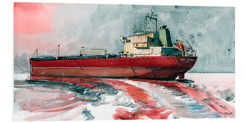 PVC print Red tanker