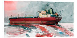 Foam board print Red tanker