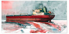 Autocolante decorativo Red tanker