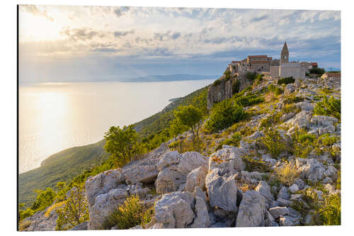 Alubild Lubenice auf der Insel Cres in Kroatien