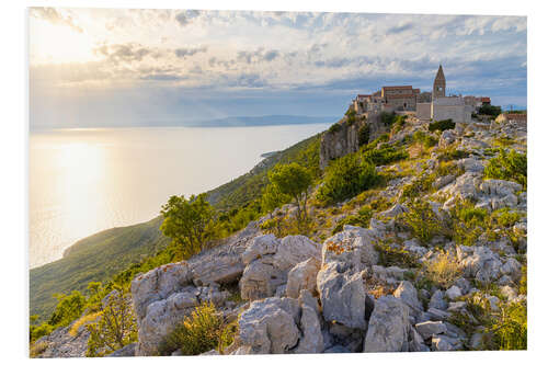 Foam board print Lubenice on the island of Cres in Croatia