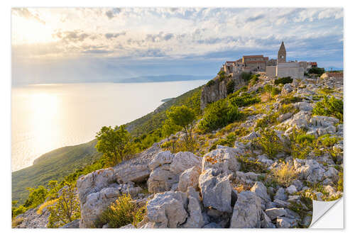 Autocolante decorativo Lubenice on the island of Cres in Croatia