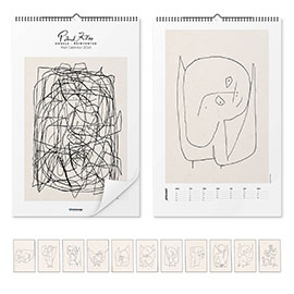 Vægkalender  Paul Klee kalender - Angels Reinvented 2024