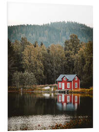 Foam board print Cabin by the lake