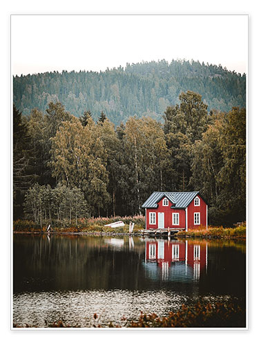 Plakat Cabin by the lake