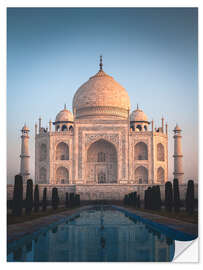 Selvklebende plakat Taj Mahal