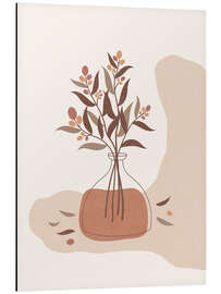 Magnettafel Boho-Blumen in Vase