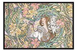 Gerahmter Kunstdruck Sprache der Blumen