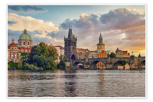 Poster Prague Sunset