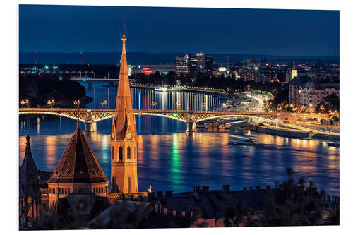 Tableau en PVC Budapest by night