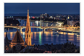 Póster  Budapest by night - Manjik Pictures