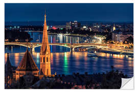 Naklejka na ścianę Budapest by night