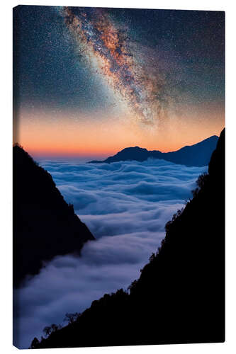 Canvas print The Himalayas in the evening