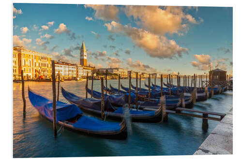 PVC-tavla Gondolas in Venice