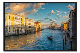 Gerahmter Kunstdruck Canal Grande in Venedig