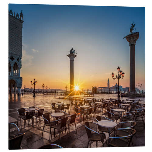 Acrylglasbild Markusplatz in Venedig