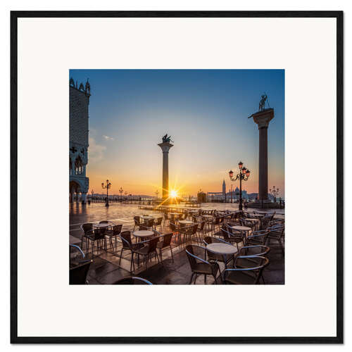 Ingelijste kunstdruk St. Mark's Square in Venice