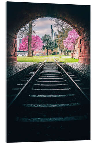 Acrylic print View from the tunnel in Frankfurt