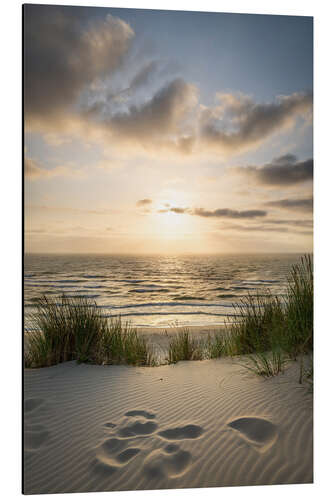 Alubild Sonnenuntergang am Strand III