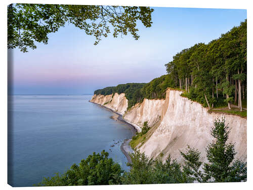 Leinwandbild Kreidefelsen an der Ostseeküste auf Rügen