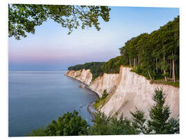 Foam board print Chalk cliffs on the Baltic coast on Rügen