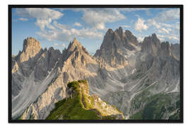 Gerahmter Kunstdruck Cadini di Misurina in den Dolomiten