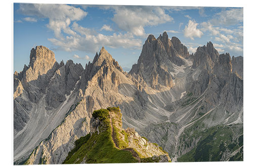 Foam board print Cadini di Misurina in den Dolomiten