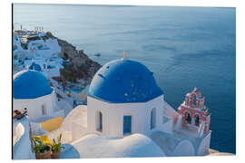 Cuadro de aluminio White church on Santorini, Greece