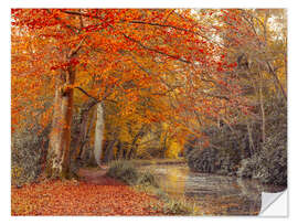 Wandsticker Herbstkanal