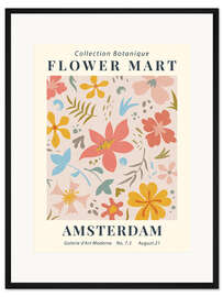 Gerahmter Kunstdruck Flower Market Amsterdam I