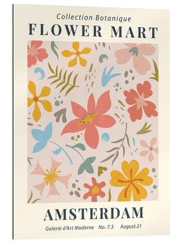 Stampa su plexi-alluminio Flower Market Amsterdam I