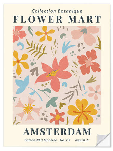 Wall sticker Flower Market Amsterdam I