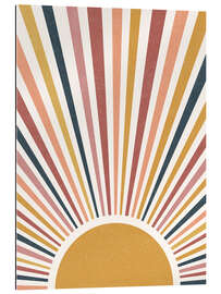 Tableau en plexi-alu Sunrise with Sunbeams II