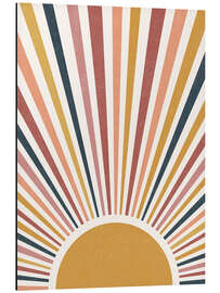 Magnettafel Sonnenaufgang mit Sonnenstrahlen II