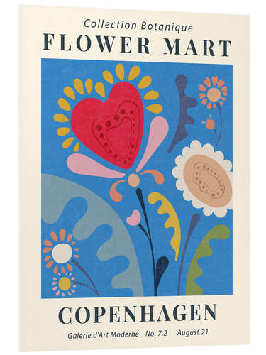 Foam board print Flower Market Copenhagen