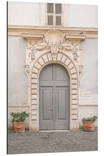 Aluminiumsbilde The Blue Door In Rome