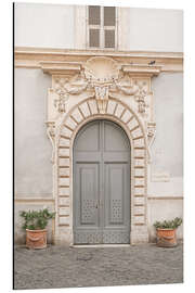 Cuadro de aluminio The Blue Door In Rome