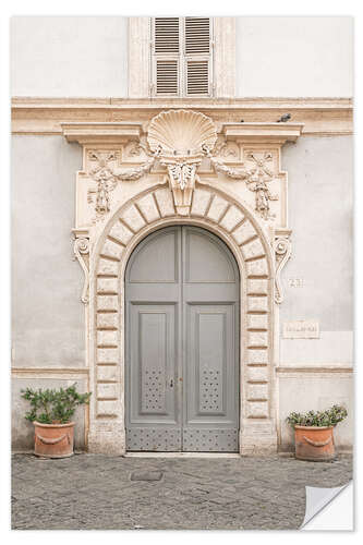 Naklejka na ścianę The Blue Door In Rome
