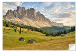 Naklejka na ścianę Geisler group in the Villnöss valley in South Tyrol